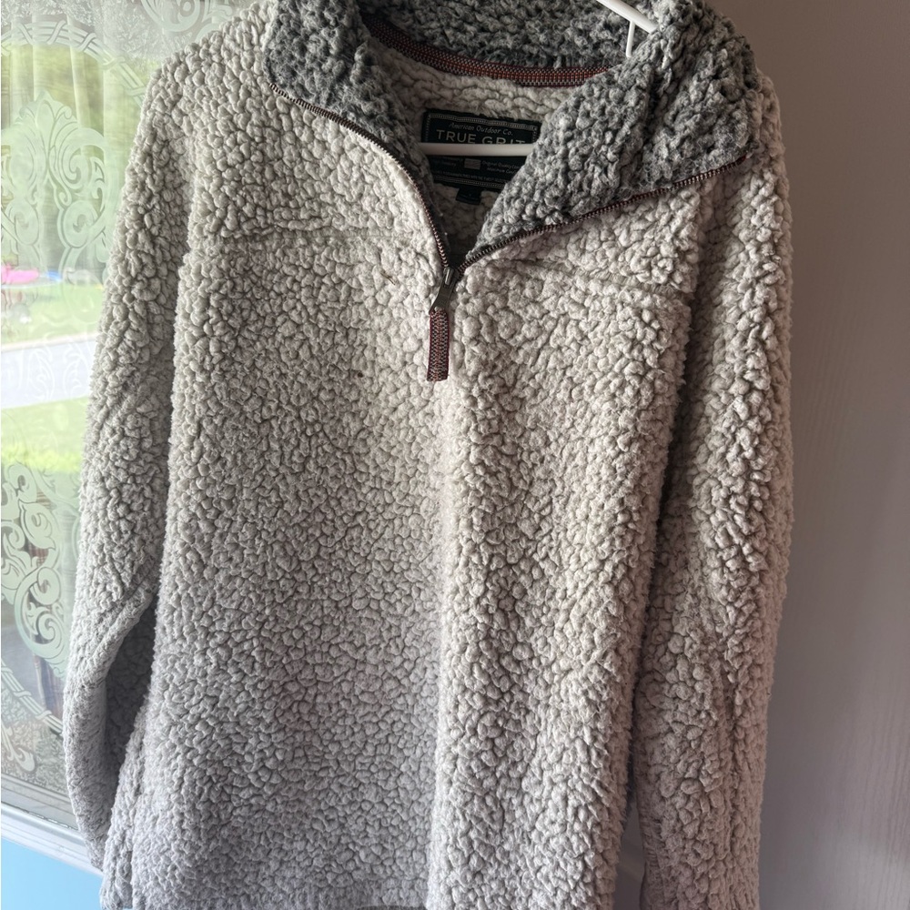 True Grit Textured Gray Pullover